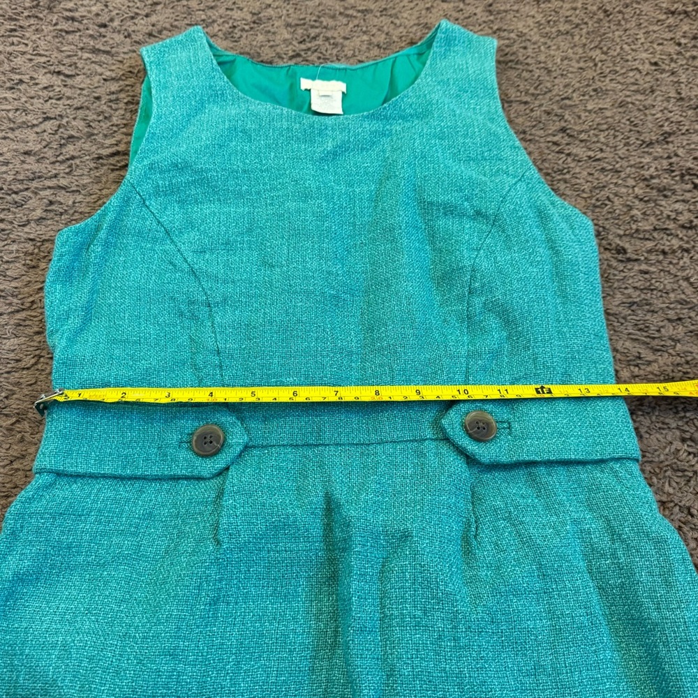 J.Crew Jade JUTE & LINEN Art-to-Wear Natural Woven Attache Sheath Dress 2 $158 - Picture 8 of 9